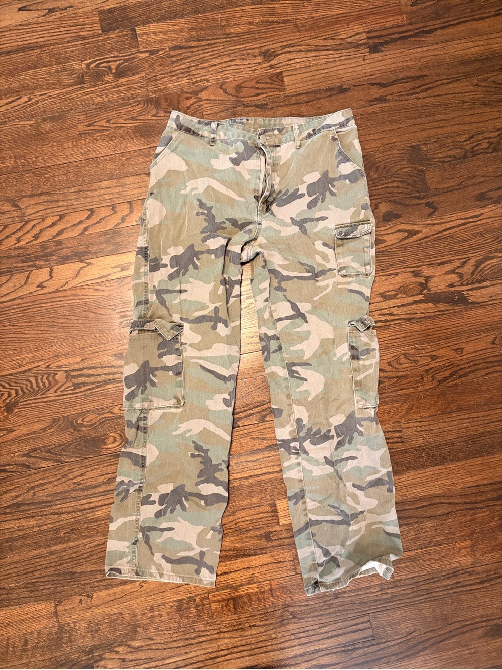 SHEIN Green Camo Utility Pants